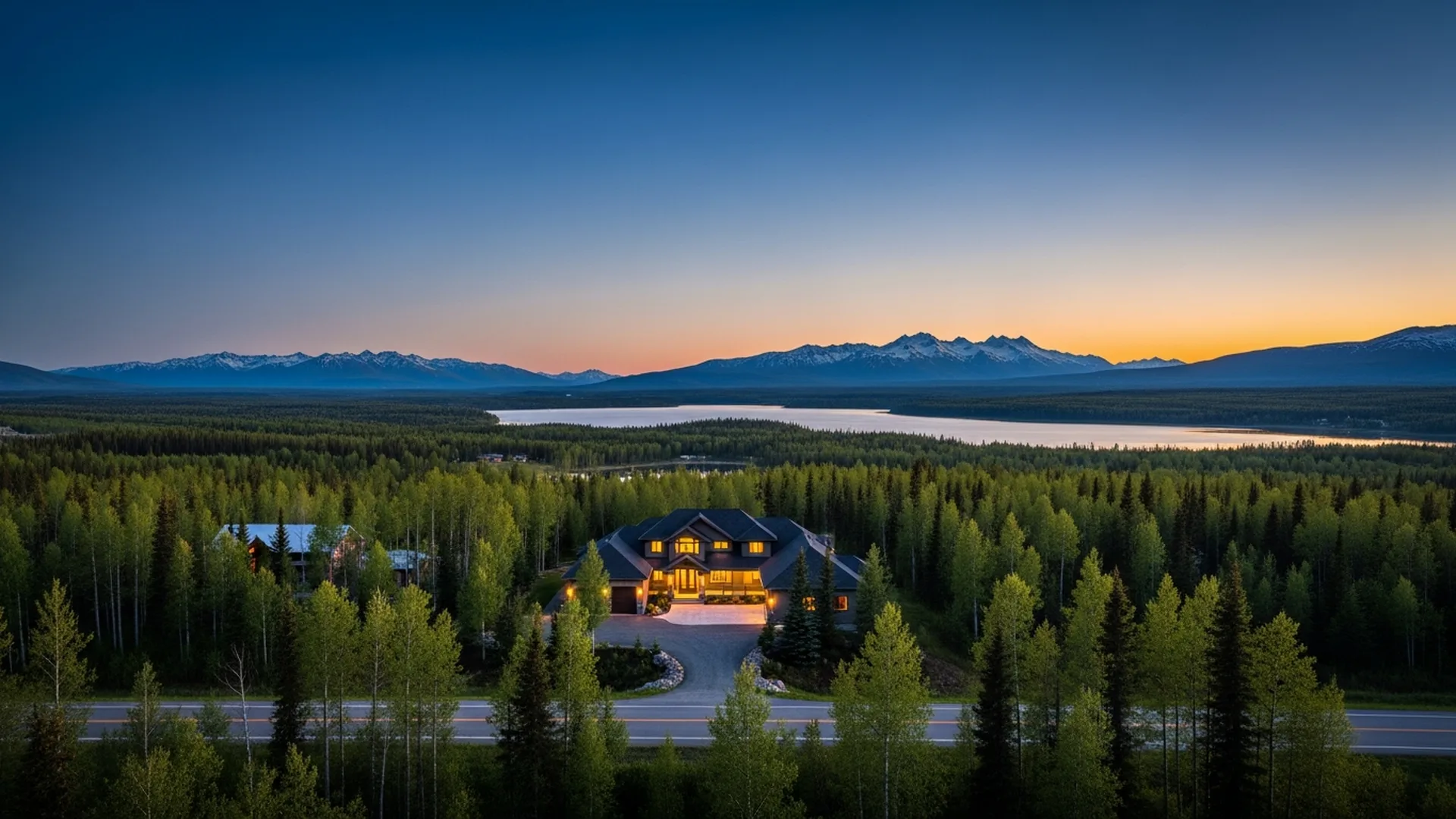 Luxury homes in Wasilla in the Mat-Su Valley, Alaska — illustrative area imagery
